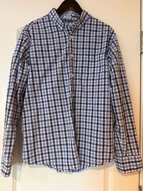 Hawker Rye Men’s Blue Check Button-Down Shirt - Size XL